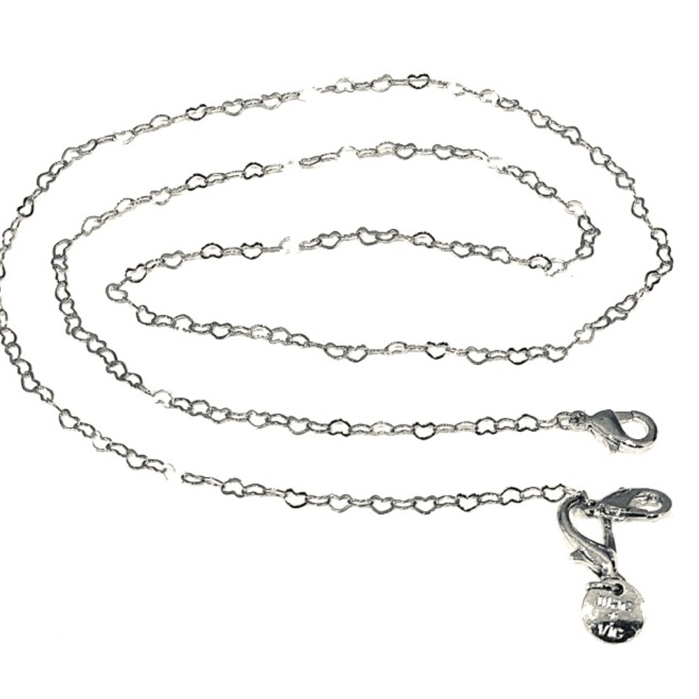 Heart Glass Chain - gifts for her - Heart Chain - Mask chain